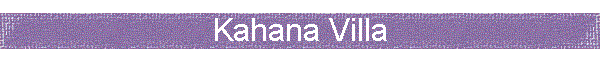 Kahana Villa